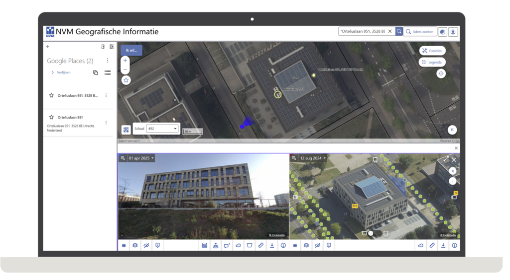 Voorbeeld van Street Smart in GeoWeb